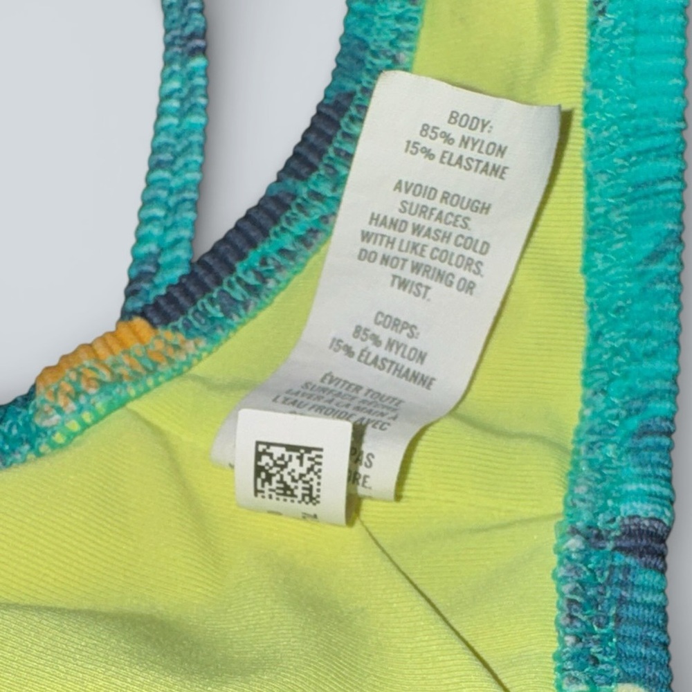 Aerie V Ruched Ribbed Scoop Bikini Top - Picture 8 of 8